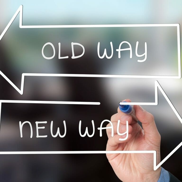 Old way, new way workplace change