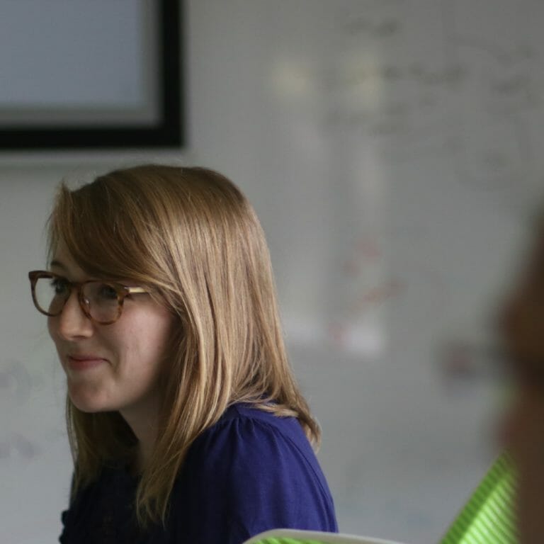 Woman in glasses