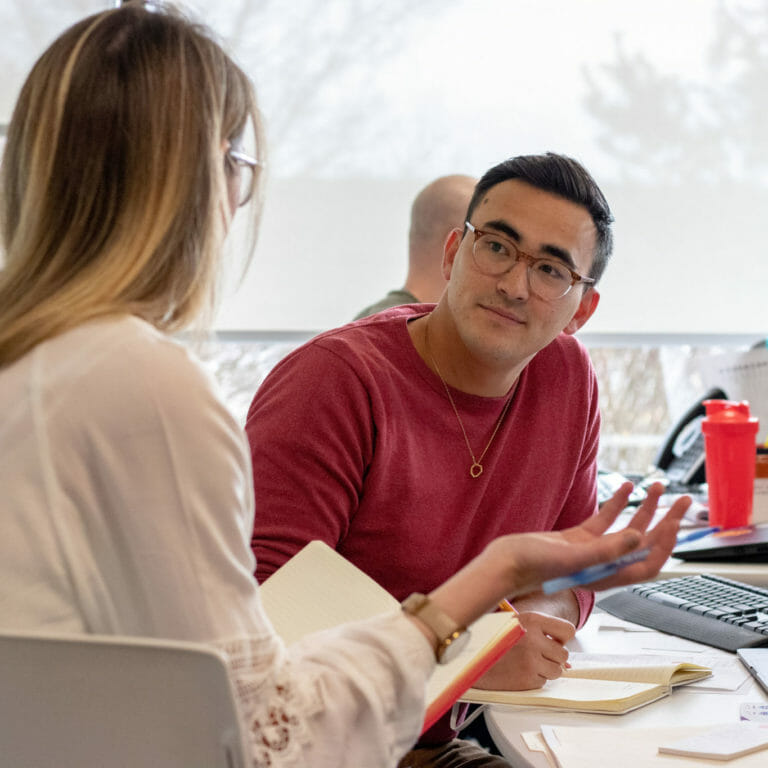 Health care professionals aligning on talent strategy