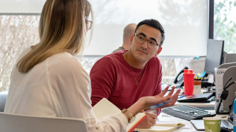 Health care professionals aligning on talent strategy