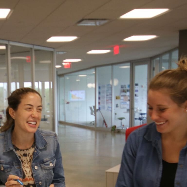 Women laughing with each other