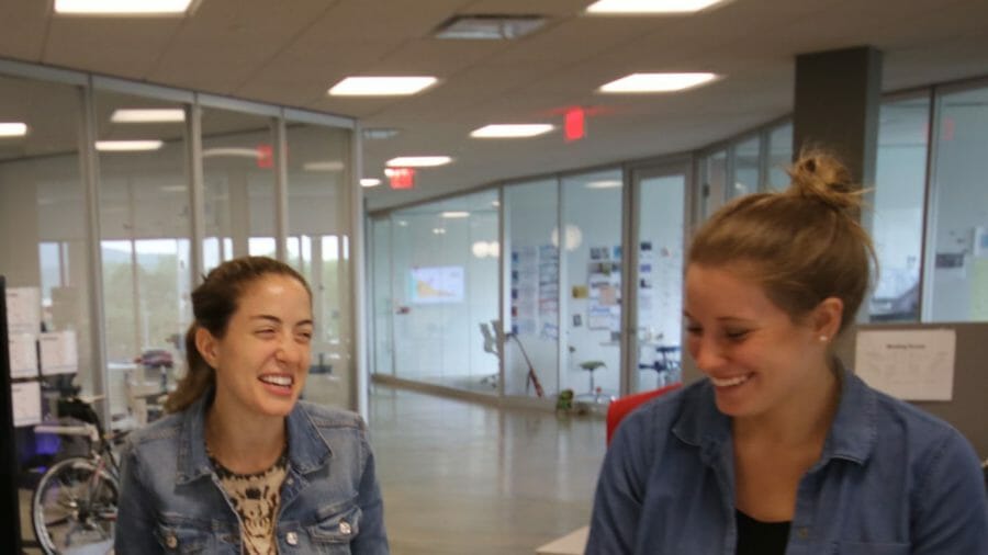 Women laughing with each other