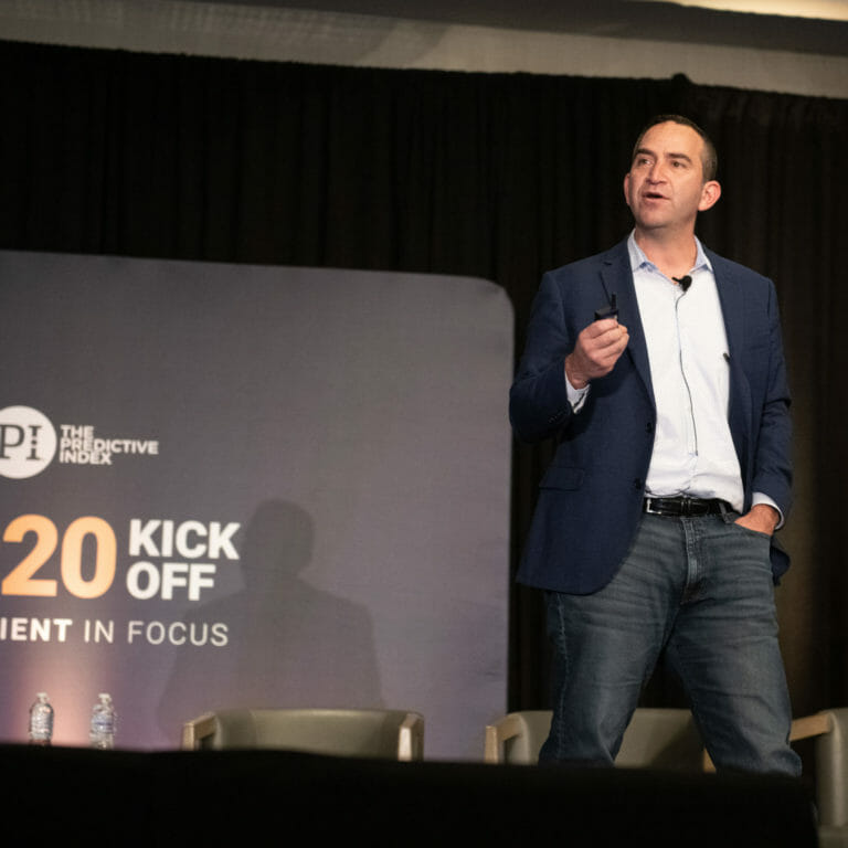 Daniel speaking at kick-off