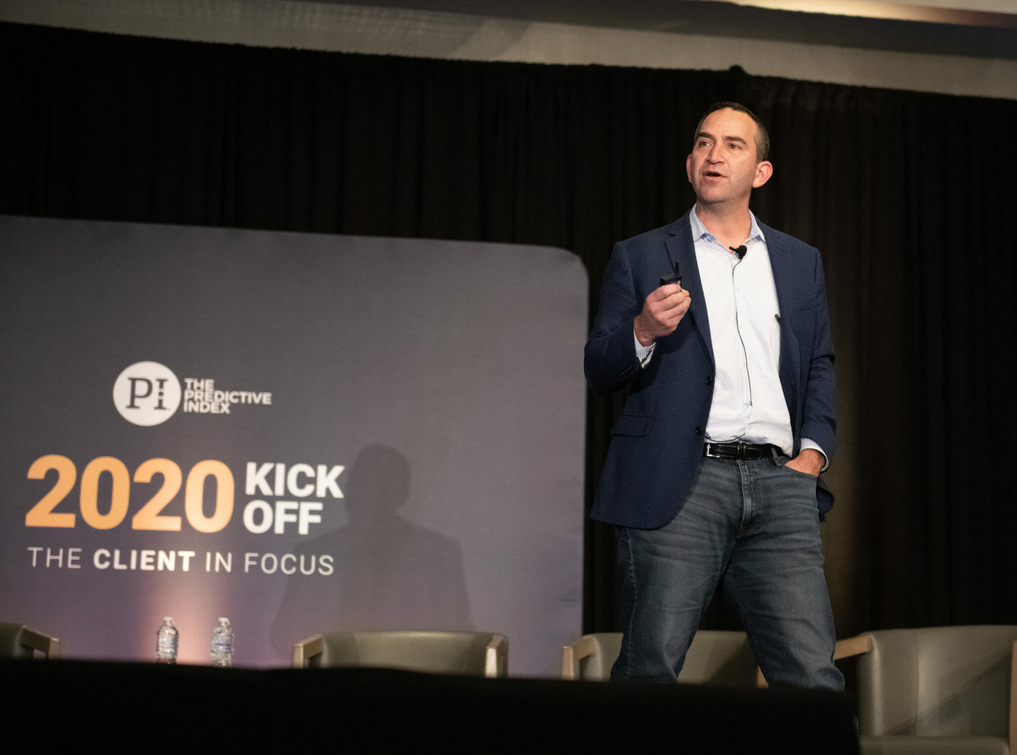 Daniel speaking at kick-off