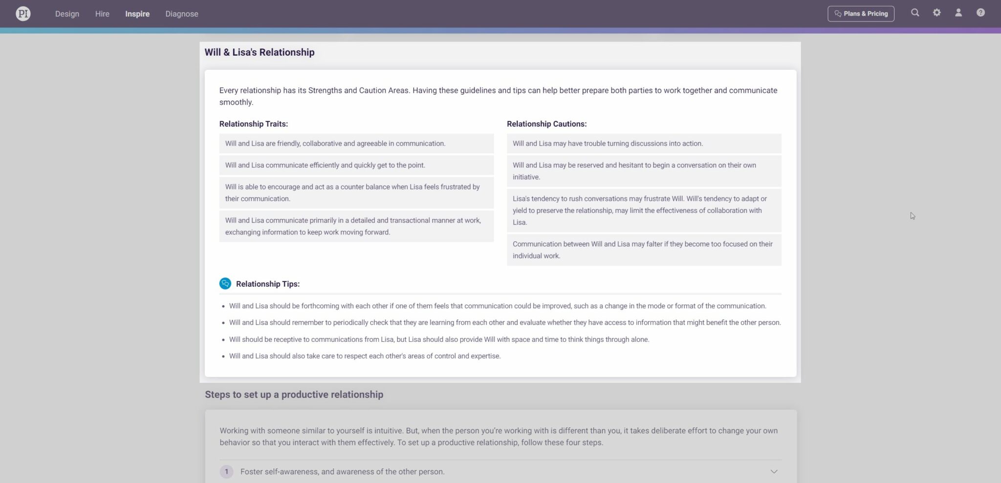 PI Inspire - Relationship Guide - Traits, Cautions, and Tips