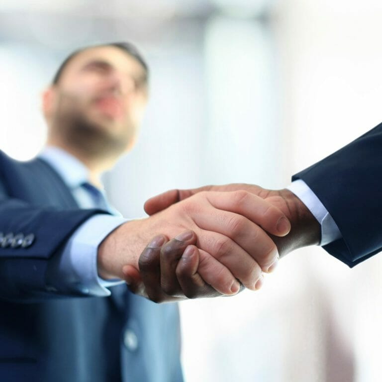 Men shaking hands