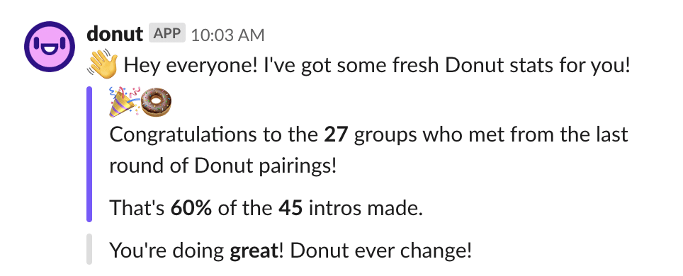 donut slack app