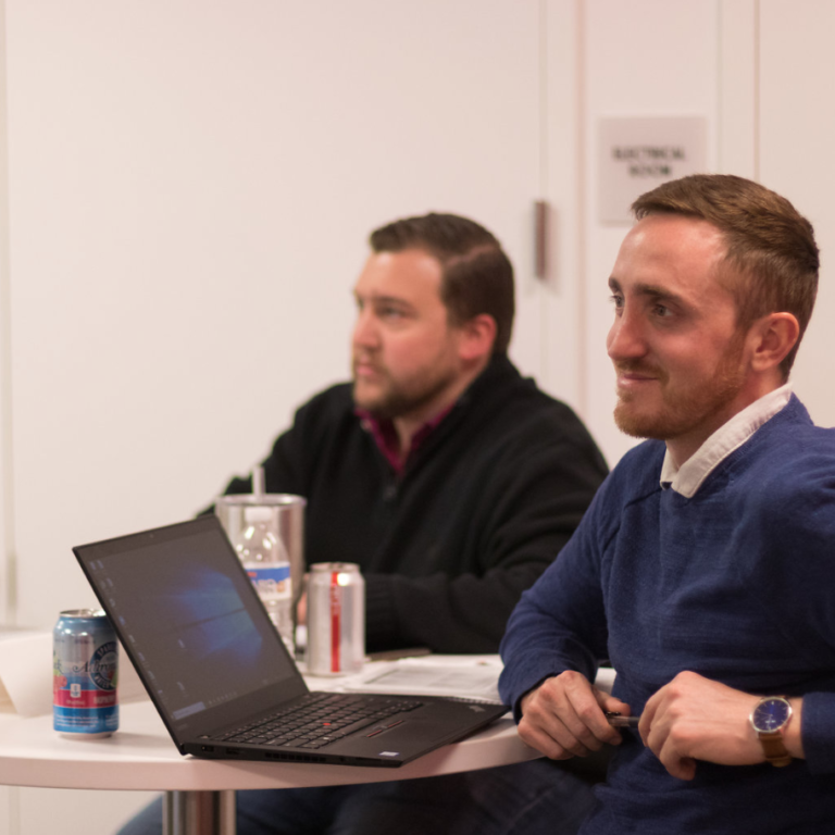 Employees in meeting